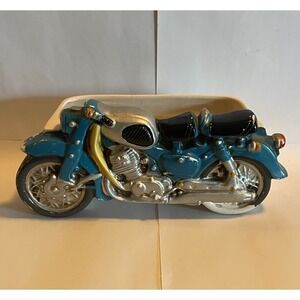 Vintage 1970s Ceramic Motorcycle Planter or Dresser Valet!